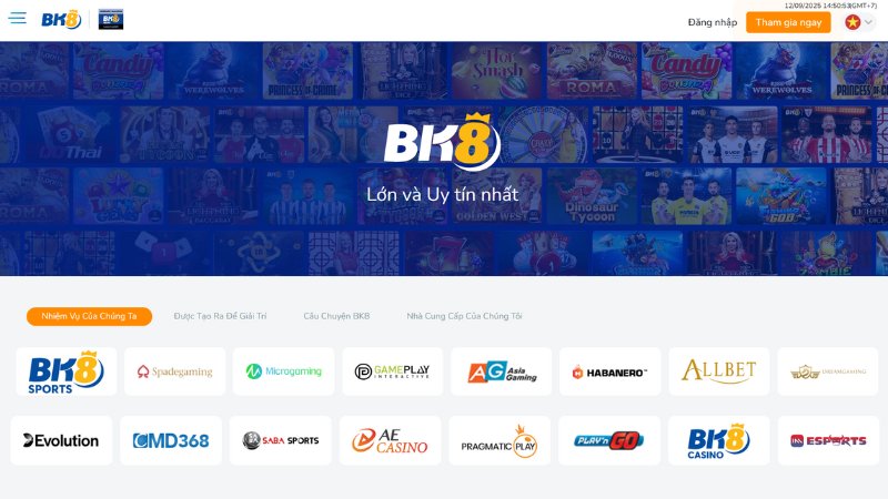 BK8 là thương hiệu cá cược uy tín tại châu Á